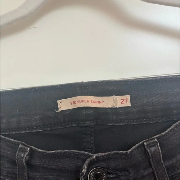 Levi's Black Skinny Jeans 701 - Picture 2 of 4